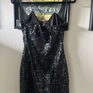 Ralph Lauren Black Sequin Dress